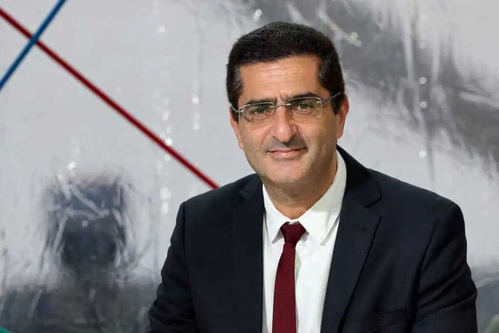 Marc Touati. Economist Marc Touati at the 24th edition of the entrepreneurs forum organized by Upe 13 at the Orange Velodrome in Marseille, Southern France, on October 10, 2024. Marc Touati economiste pendant la 24eme edition du forum des entrepreneurs organisee par l Upe 13 a l Orange Velodrome a Marseille le jeudi 10 octobre 2024.