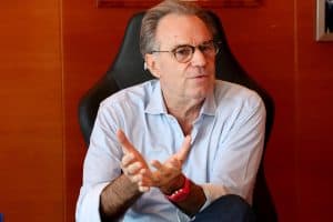 Renaud Muselier. The President of the Southern Region (Provence-Alpes-Cote D Azur) holds a press conference in his office at the Hotel de Region in Marseille on January 28, 2025 Renaud Muselier President de la region Sud Provence-Alpes-Cote D Azur donne une conference de presse dans son bureau a l hotel de region a Marseille le mardi 28 janvier 2025.