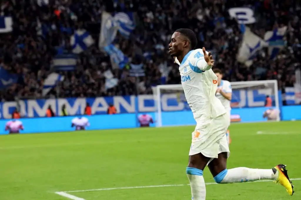Timothy Weah, acteur majeur du premier but marseillais. ©Alain Robert / Le Méridional